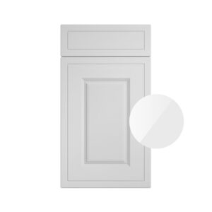 Salisbury White Grey Gloss Finish Kitchen Doors