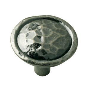 Hammered Pewter Knob Handle 